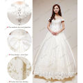 S1320 Real Sample V Neck Bow Back Wedding Dress